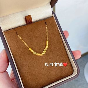 Collar de Oro Puro 999 de 24k de Lujo Xinfly, Cadenas Finas para Damas y Mujeres para Fiestas - Product Image 5