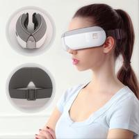 Masseur oculaire électrique avec chauffage et vibration, télécommande sans fil, charge USB Type-C et soin chauffant pour les yeux