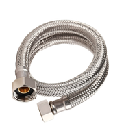 Tuyau d'alimentation en eau sanitaire flexible pour toilettes, raccord de plomberie pour l'installation du réservoir de la salle de bain