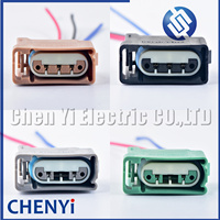Lampu depan 2/3 Pin konektor ekor colokan sinyal belok For For untuk Mustang F150 Chevrolet