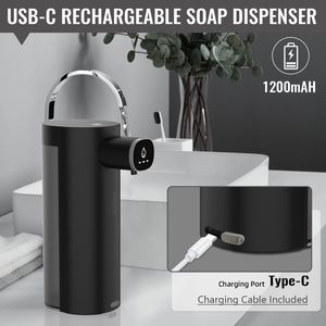 USB-C Display digitale ricaricabile automatico <span class=keywords><strong>Gel</strong></span> sapone Dispenser popolare sensore nero disinfettante per le mani per uso bagno e Hotel - Product Image 4