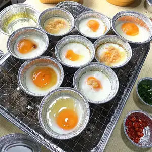 Factory Outlet Price Egg Aluminum Foil Tray Pans Plate Container For Food