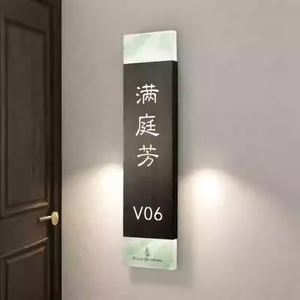 Nouveau 2026 DSYMBOL Panneau de signalisation directionnelle professionnelle, Plaque de numéro de porte d'hôtel, Numéro de porte en métal lumineux pour maison, Numéros de porte LED rétroéclairés - Product Image 3