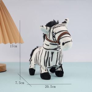 Juguete de Peluche Eléctrico, Caballo de Simulación que Camina, con Sonido, Relleno de Algodón PP - Product Image 1