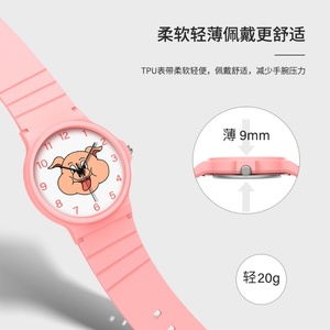 นาฬิกาข้อมือควอตซ์ทรงกลมแฟชั่นใหม่ SHUAIKE สำหรับนักเรียนประถม สายพลาสติก หน้าปัด 40 มม. พร้อมเข็มบอกเวลา - Product Image 2