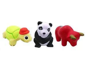 定制标志PU泡沫动物熊猫乌龟应力缓解熊猫乌龟应力球水牛公牛应力球