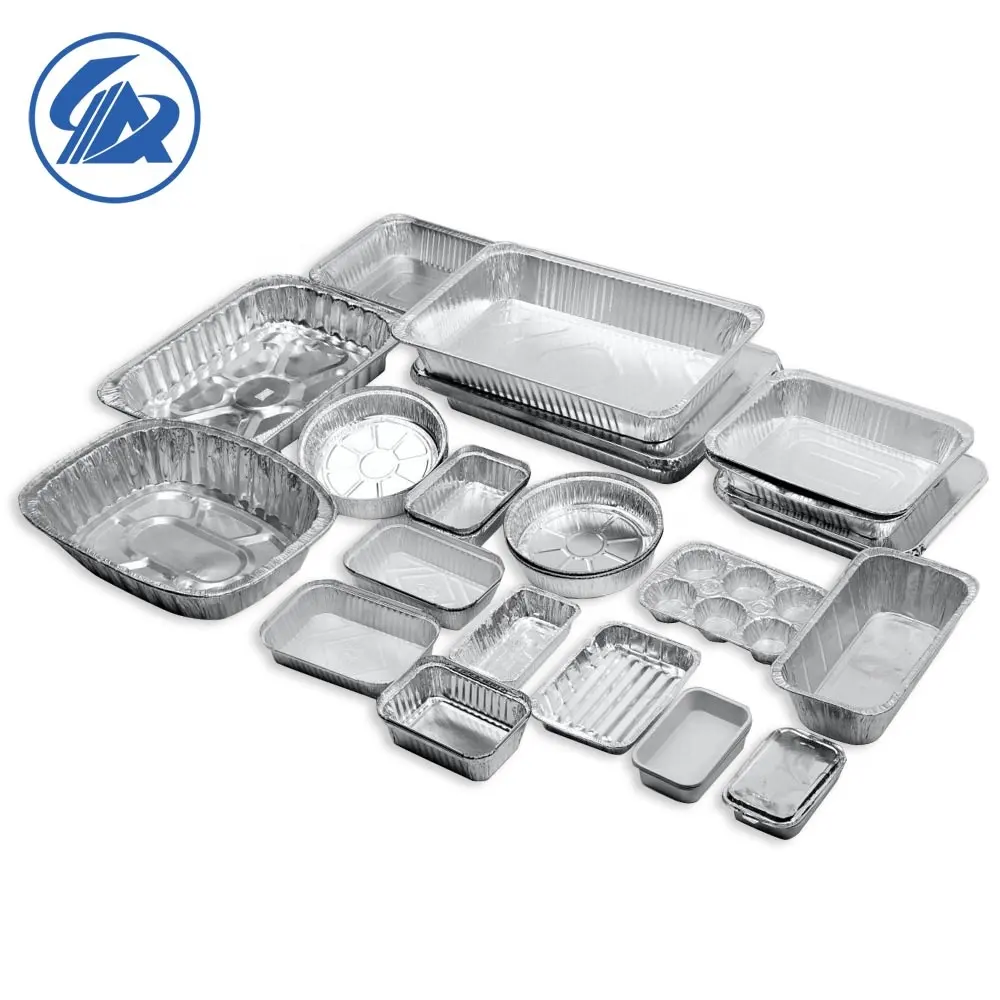 Disposable Aluminum Foil Baking Cake/Pie Pan/Plate Container with Lids