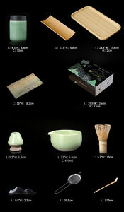 Kit de Matcha Japonés con Logotipo Personalizado, Incluye un Tazón y Dos Tazas, Diseño Especial para Batidor de Matcha Baibenli, Juego de Té con Batidor de Matcha - Product Image 4