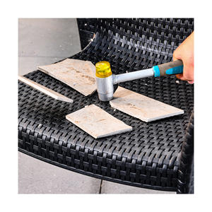 Usine nouveau modèle plastique primaire comme matière première chaises pleine chaise en rotin PVC avec accoudoir pour événements salle à manger restaurant - Product Image 5
