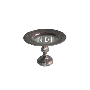 Mesa decorativa para taza pastel servidor soporte en relieve diseño latón antiguo acabado pequeño pastel servir pastel soporte - Product Image 1