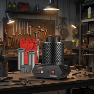 Fourneau de fusion électrique Vevor 2102F à commande numérique, capacité de fusion de 1 kg, équipement de chauffage industriel pour métaux - Product Image 2