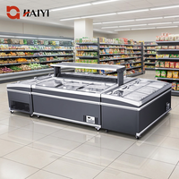 Réfrigérateur combiné îlot de présentation commerciale, congélateur combiné îlot pour crème glacée