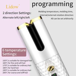 LIDOW Hot Selling Wireless <strong>Automatic</strong> Magic Hair <strong>Curler</strong> Rechargeable Mini Travel <strong>Cordless</strong> Hair <strong>Curler</strong> - Product Image 5