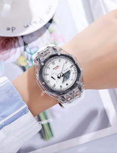 Montre de sport multifonctionnelle de forme angulaire Ga2100, série <span class=keywords><strong>Shock</strong></span> Style, <span class=keywords><strong>bracelet</strong></span> en silicone, double affichage <span class=keywords><strong>transparent</strong></span>, montres pour hommes - Product Image 4