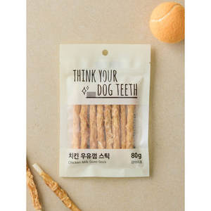 Tengk You Doxtis 80g Bâton de gomme au lait de bœuf biologique à base de viande Snack pour chien et chat avec nutrition riche en protéines et sans danger pour les aliments - Product Image 1