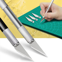 Coltello Exacto con 10 lame, coltello per artigianato, coltello per hobby, set di coltelli Exacto di precisione per artigianato, arti, modellismo, scrapbooking