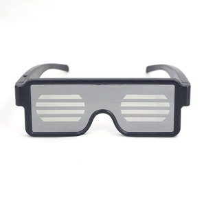 Las Mejores Gafas de Fiesta Cuadradas de Plástico con Luces LED de 11 Modos, Carga USB, Gafas Luminosas, Juguetes con Luces para Conciertos Navideños - Product Image 3