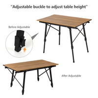 Pieds de Table en aluminium à hauteur réglable Table de Camping Portable Table réglable Portable