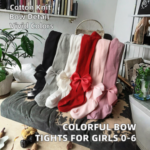 Leggings en tricot de coton côtelé coloré pour <span class=keywords><strong>bébé</strong></span> filles 0-6T nourrissons et tout-petits robe de Style espagnol bas collants collants - Product Image 3