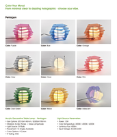 Mehrschichtige Acryl-Design Dekorative Nachttischlampe für Boutique-Hotel-Nachttische, Restaurant-Esstische, Hotelgästezimmer