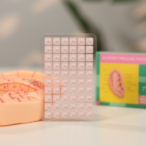 Kristal nokta etiket tohumları toplu auriküler akupunktur tedavisi yama tek kullanımlık steril kulak akupunktur - Product Image 4
