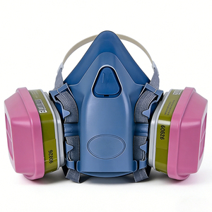 <span class=keywords><strong>Masque</strong></span> respiratoire semi-facial en silicone 7502 avec cartouches combinées multi-gaz et particules 60926 pour la peinture et la sécurité industrielle - Product Image 1
