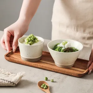 Tazón de Cerámica Japonés Retro, Tazón Creativo para Arroz, Tazón Pequeño para Postre, Vajilla de Cerámica, Tazón para Sopa - Product Image 4