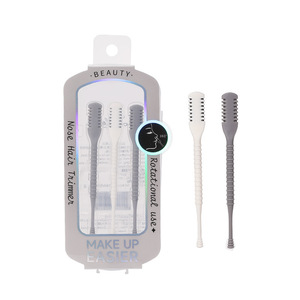 Recortador de Vello Nasal LMLTOP, Paquete de 3, Acero Inoxidable, Doble Punta, Rotatorio, Herramienta de Maquillaje - Product Image 1