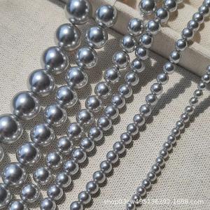 Ciondoli di <span class=keywords><strong>perle</strong></span> 616 grigio perfetto fili di <span class=keywords><strong>perle</strong></span> fatte a mano collana di <span class=keywords><strong>perle</strong></span> accessori all'ingrosso - Product Image 3