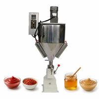 Machine de remplissage semi-automatique pour conserve, mise en bouteille et remplissage par trémie, haute qualité, pneumatique, à chaleur et agitation, pour crème et lotion cosmétiques