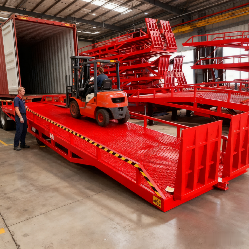 Best Selling Mobile Hydraulic Container Loading Dock Ramp Sea Container ...