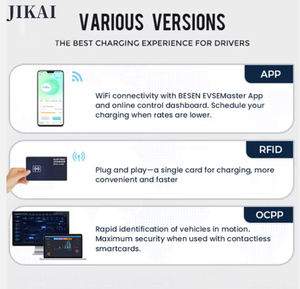 Dernière station <span class=keywords><strong>de</strong></span> <span class=keywords><strong>recharge</strong></span> murale pour véhicules <span class=keywords><strong>électrique</strong></span>s domestiques 240V monophasée, chargeur <span class=keywords><strong>de</strong></span> véhicule <span class=keywords><strong>électrique</strong></span>, Bluetooth et carte RFID - Product Image 5