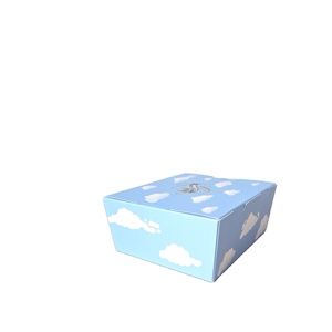 Boîte de papier bleu personnalisée de la série Cloud <span class=keywords><strong>Café</strong></span> pour dessert pâtisserie chocolat et emballage cadeau Dreamy Sky Cloud Design - Product Image 4