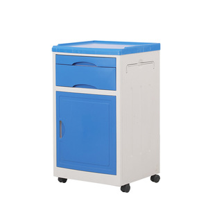 Hospital Bedside Table Plastic <b>Storage</b> <b>Cabinet</b> Durable Eco Friendly For Elder Care Ward Bedroom Use - Product Image 2