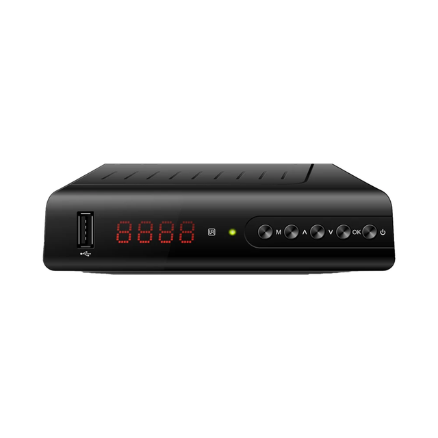 Uuvision Spain Hotsale MINI DVB-T2 H.265 HEVC TDT Decoder 130MM Digital Terrestrial FTA HD Plastic Set Top Box