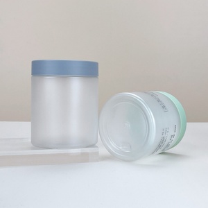 Food Grade Pet Storage <b>Jar</b> Matte Color Body Scrub clear Frosted <b>Plastic</b> 150ml 250ml Cosmetic Cream <b>Jars</b> with <b>Plastic</b> Lid - Product Image 5