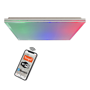 Tuya <span class=keywords><strong>wifi</strong></span> thông minh không dây 110V 220V Dimmable RGB rgbcw LED bán tuôn ra bóng râm thép Bronze trần ánh sáng - Product Image 1