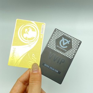 Cartes de visite personnalisées en métal noir mat - Product Image 5