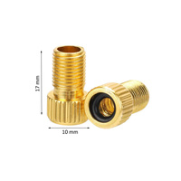 Adaptateur de valve Presta vers Schrader en laiton pour pompe à vélo standard ou compresseur d'air