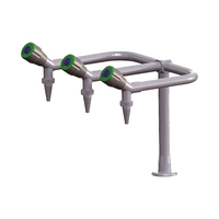 Robinet de mélange de style industriel de robinet de laboratoire à 3 voies en laiton ABS chaud pour l'hôpital scolaire ou l'atelier pour les meubles de laboratoire