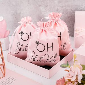 結婚式用ハングオーバーキットバッグ大きなドローストリングギフトラップバッグピンク独身パーティー用ハングオーバーキットバッグ結婚式パーティー用 - Product Image 6