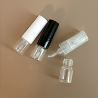 Vente en gros de flacons de parfum en verre vides, mini, cylindriques, ronds, de 1 ml, petits atomiseurs, échantillons, flacons de test