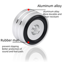 Amplificateur audio CD HIFI ATAUDIO avec pointes en alliage d'aluminium et pieds d'isolation, coffret cadeau audio pour audiophiles