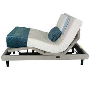 Mecanismo de 4 motores independiente, <span class=keywords><strong>cama</strong></span> de masaje eléctrica ajustable con inclinación de cabeza y soporte lumbar - Product Image 3