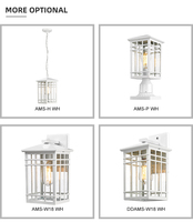 Offre Spéciale sable noir aluminium suspension éclairage extérieur jardin balcon Vintage salon salle à manger 100w verre suspension lampe