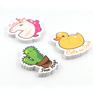 Promotional Gifts Custom Logo Waterproof PVC Stickers Cartoon Anime Sticker Kiss Cut Stickers for Advertising