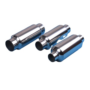 Silencieux d'échappement en acier inoxydable de 5 pouces de diamètre, entrée de 4 pouces, échappement central, résonateur d'échappement - Product Image 6