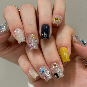 12 Rejillas <span class=keywords><strong>de</strong></span> Lentejuelas <span class=keywords><strong>de</strong></span> <span class=keywords><strong>Uñas</strong></span> con Diseño Floral, Purpurina Holográfica Redonda, Decoración DIY para <span class=keywords><strong>Uñas</strong></span>, Tela y Fundas <span class=keywords><strong>de</strong></span> Teléfono - Product Image 5