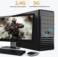 Pour ordinateur portable de bureau 650 Mbps 2.4G 5G sans fil double bande USB Mini adaptateur WiFi