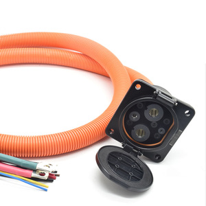 ชุดสายไฟเชื่อมต่อการชาร์จ EV ยาว 1 เมตร ฉนวน PVC ตัวนำทองแดงแท้ มาตรฐาน IP67 รองรับแรงดัน 600V - Product Image 4